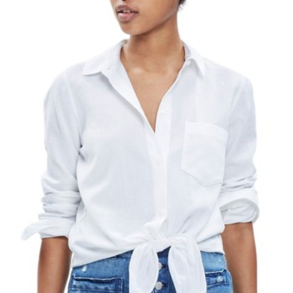 Madewell Tops - Madewell Tie Front Shirt